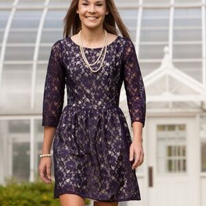 Purple Lace Dress